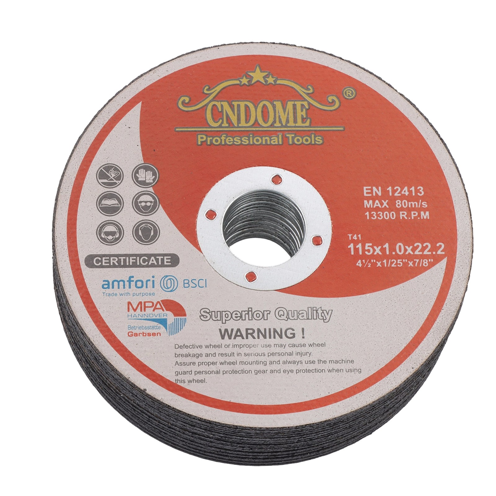 4.5″x0.040″x7/8″ 100 Pcs Cut-off Wheel – Metal & Stainless Steel Cutting Discs