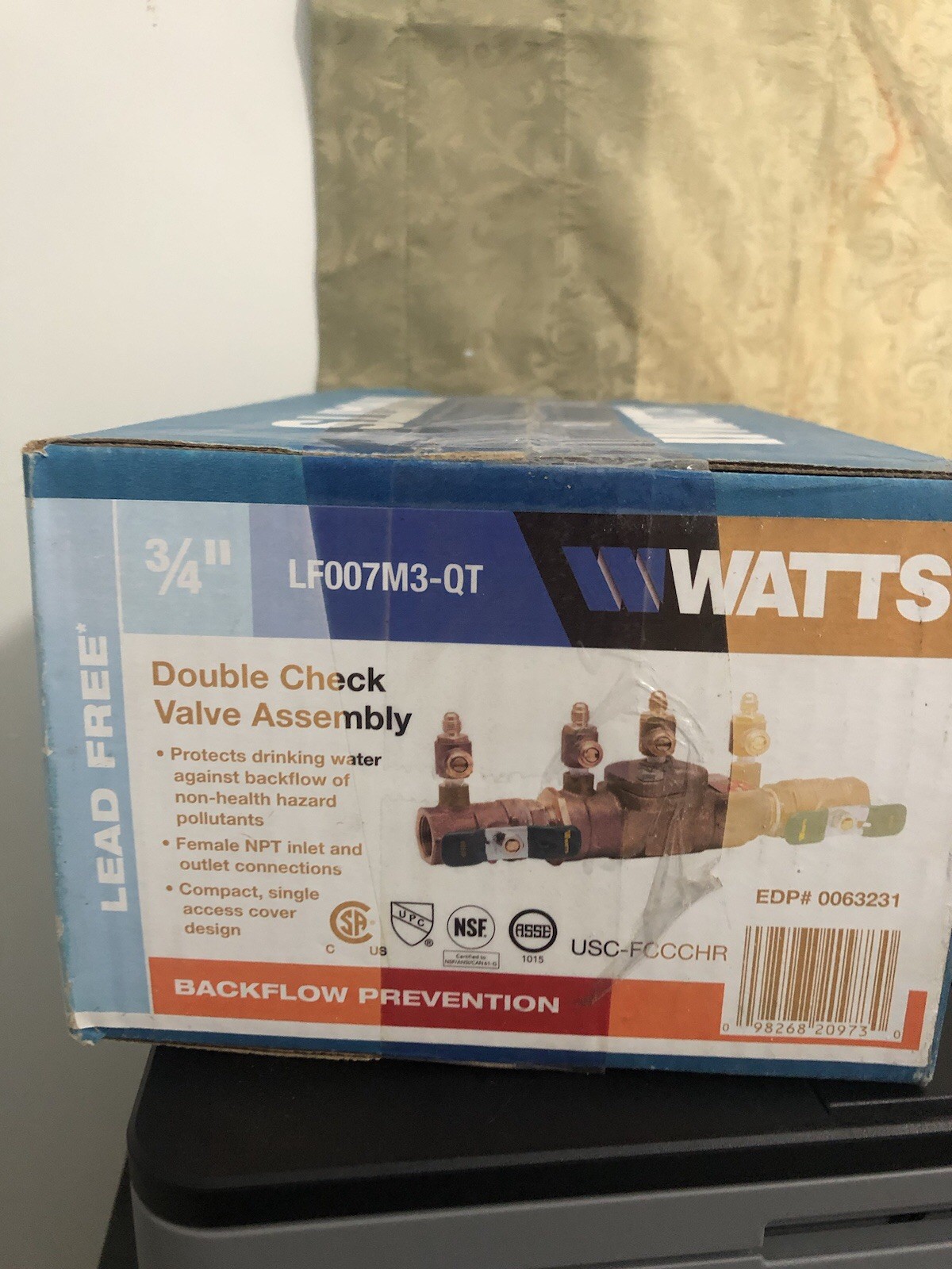 Watts Double Check Valve Assembly 007M3-QT