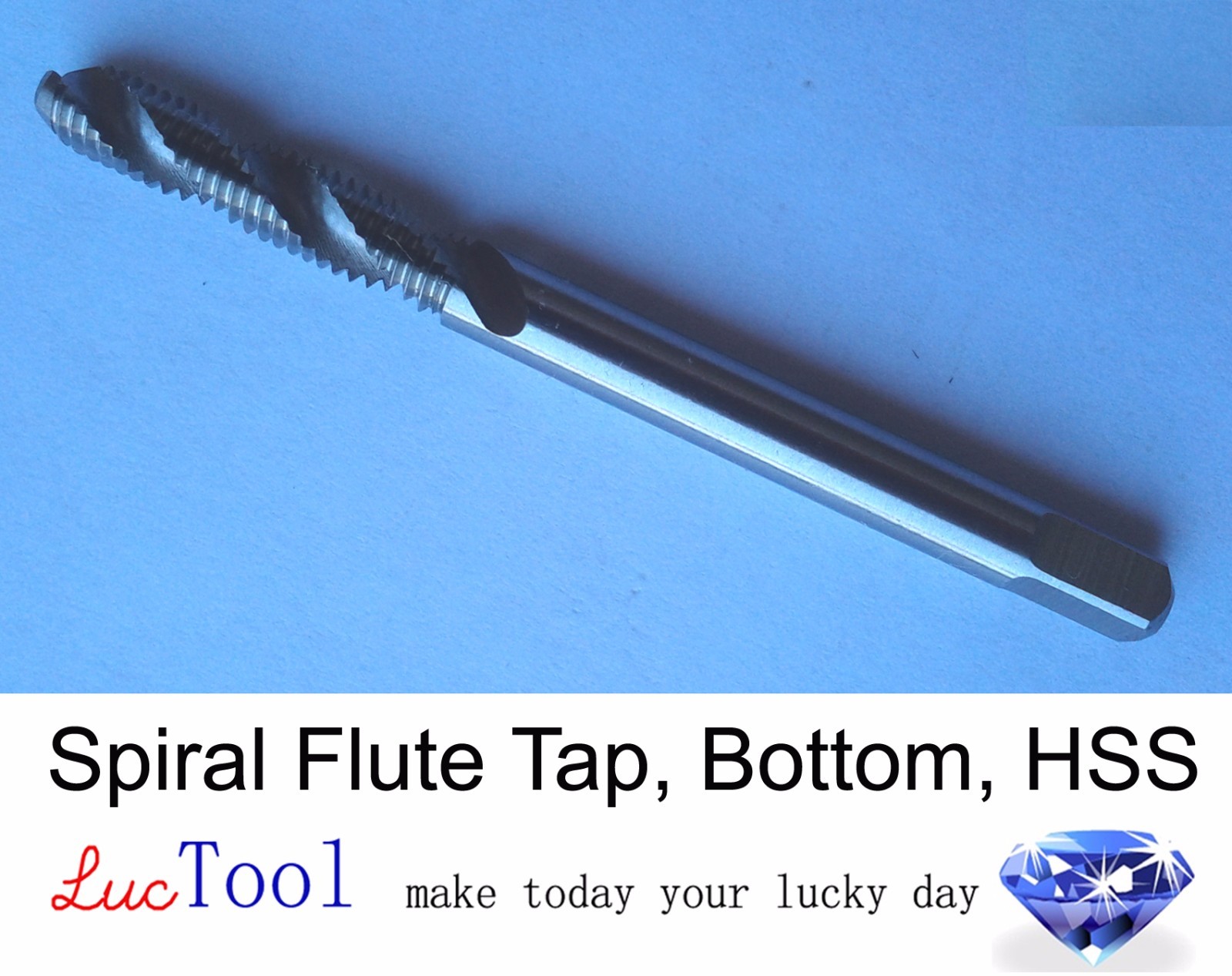 10-32 UNF Spiral Flute Tap Bottom GH3 Limit 2 Flute HSS Uncoated Thread #10-32