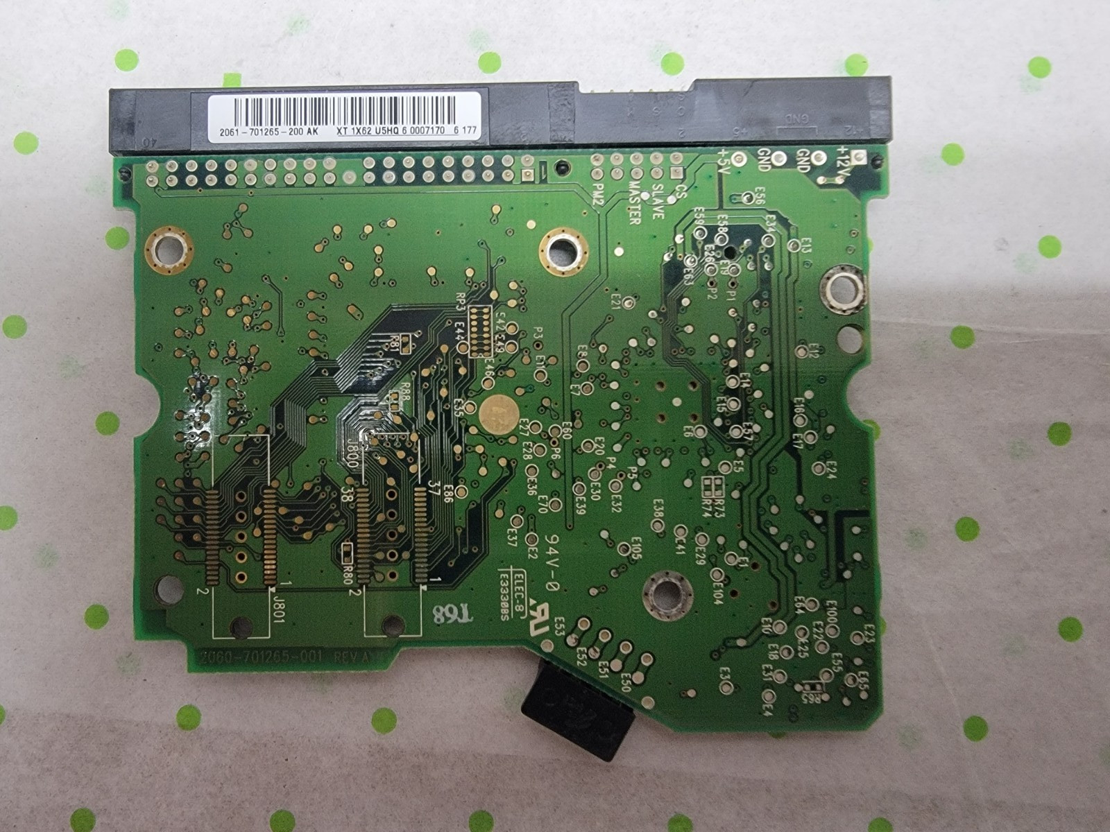 HDD – PCB ONLY – Western Digital PCB Logic Board2060-701265-001 REV A – PCB
