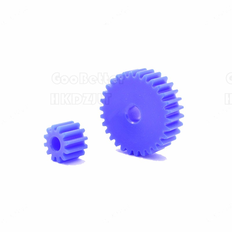 Blue Nylon Gear 1 Module Plastic Cylindrical Flat Spur Gear 12 Teeth – 160 Teeth