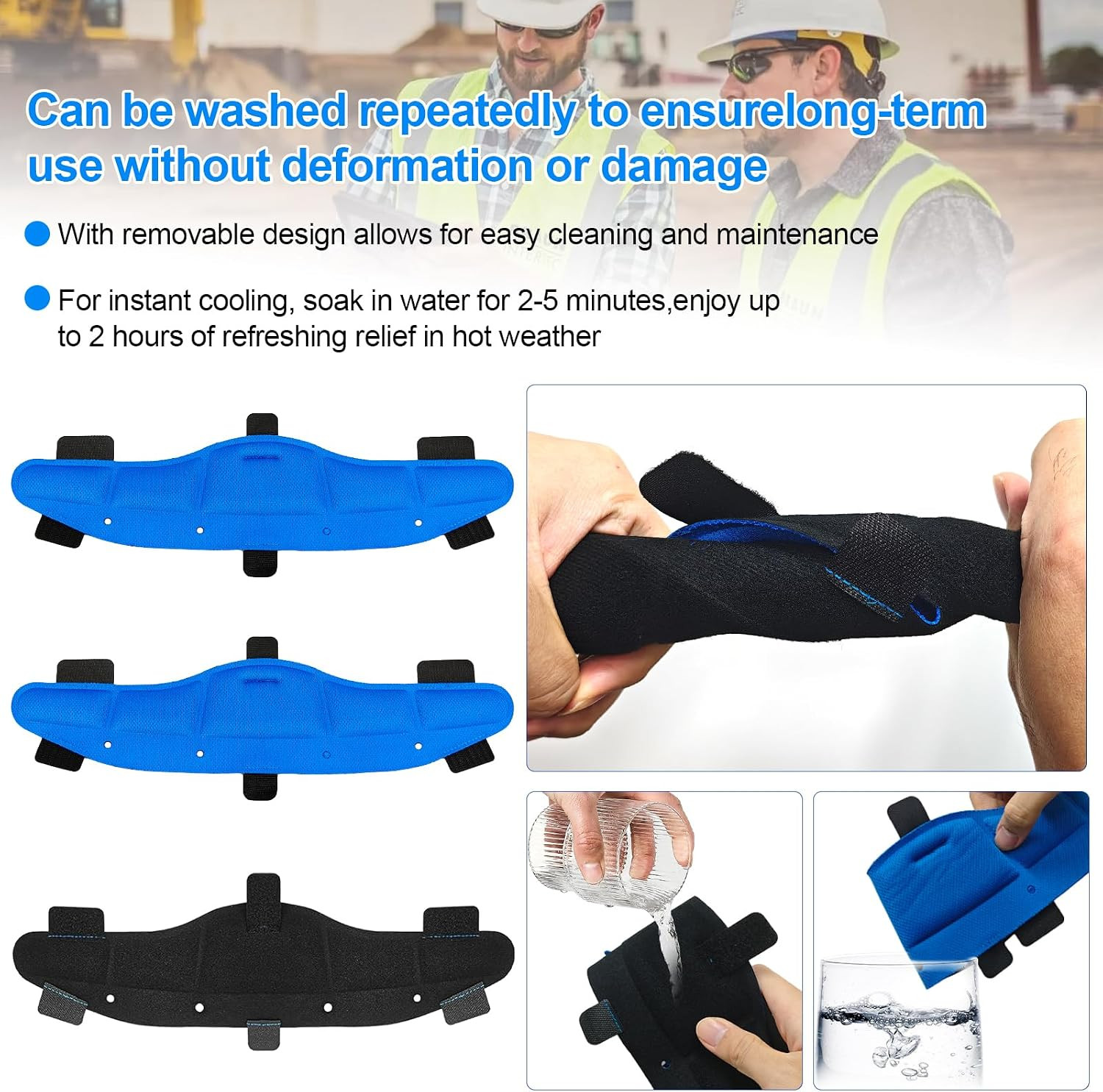 Hard Hat Sweatbands, Sweat Band for Safety Helmet, Washable Reusable Hardhat