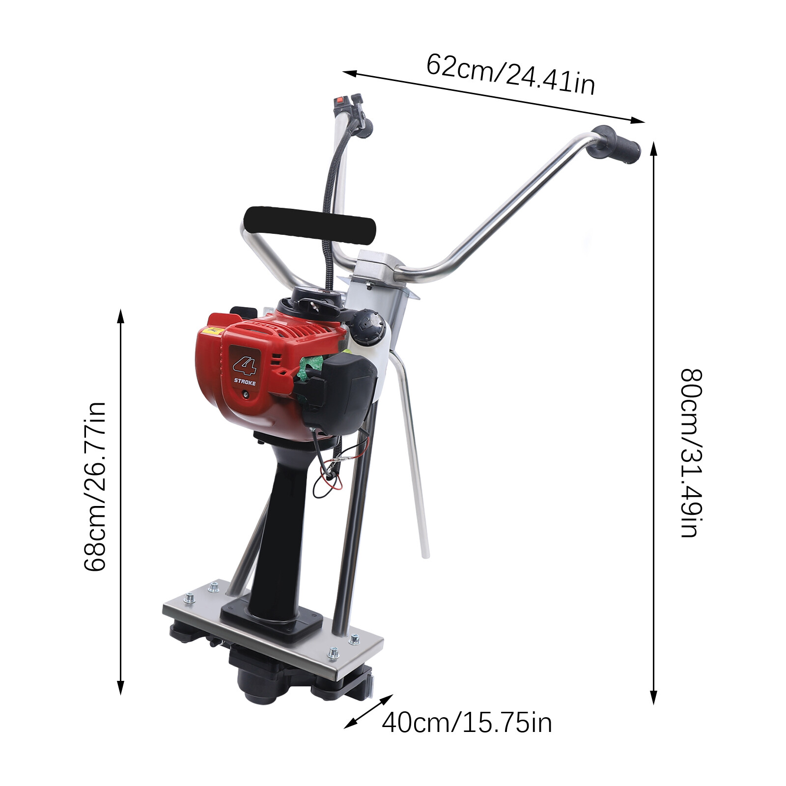 4 stroke Easy Screed Concrete Vibrating Leveling Machine Gasoline Engine 900w