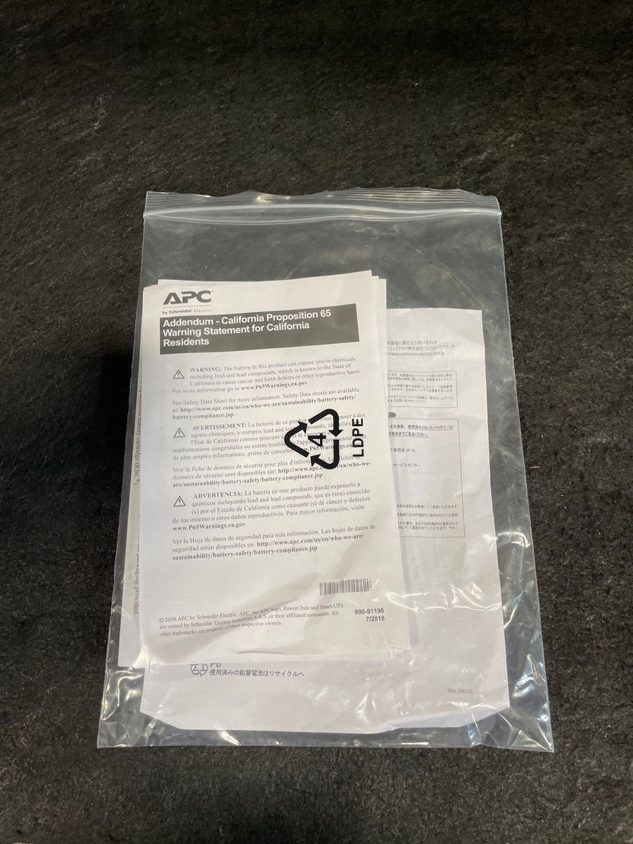 APC RBC43 Replacement Battery Cartridge for Smart-UPS Line Interactive, 48V*