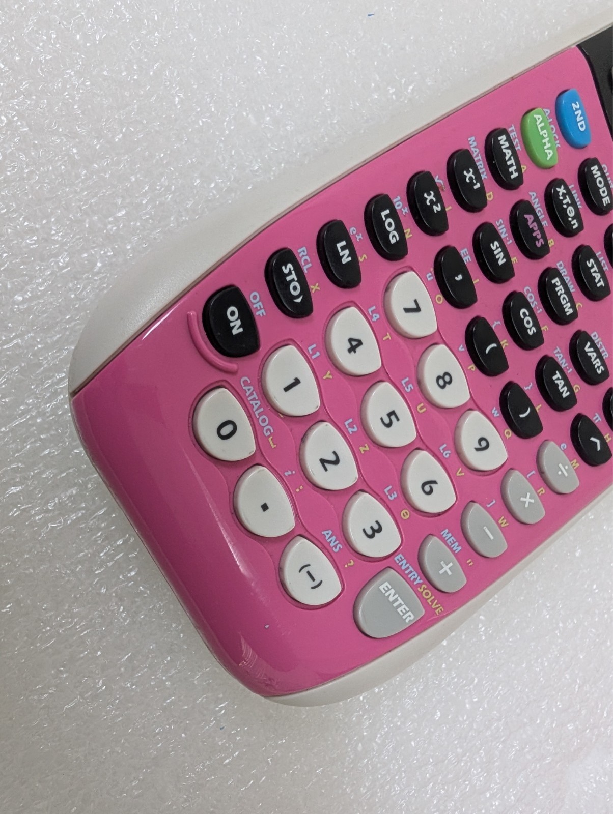 Texas Instruments TI-84 Plus C silver edition Graphing Calculator w/ pink cover