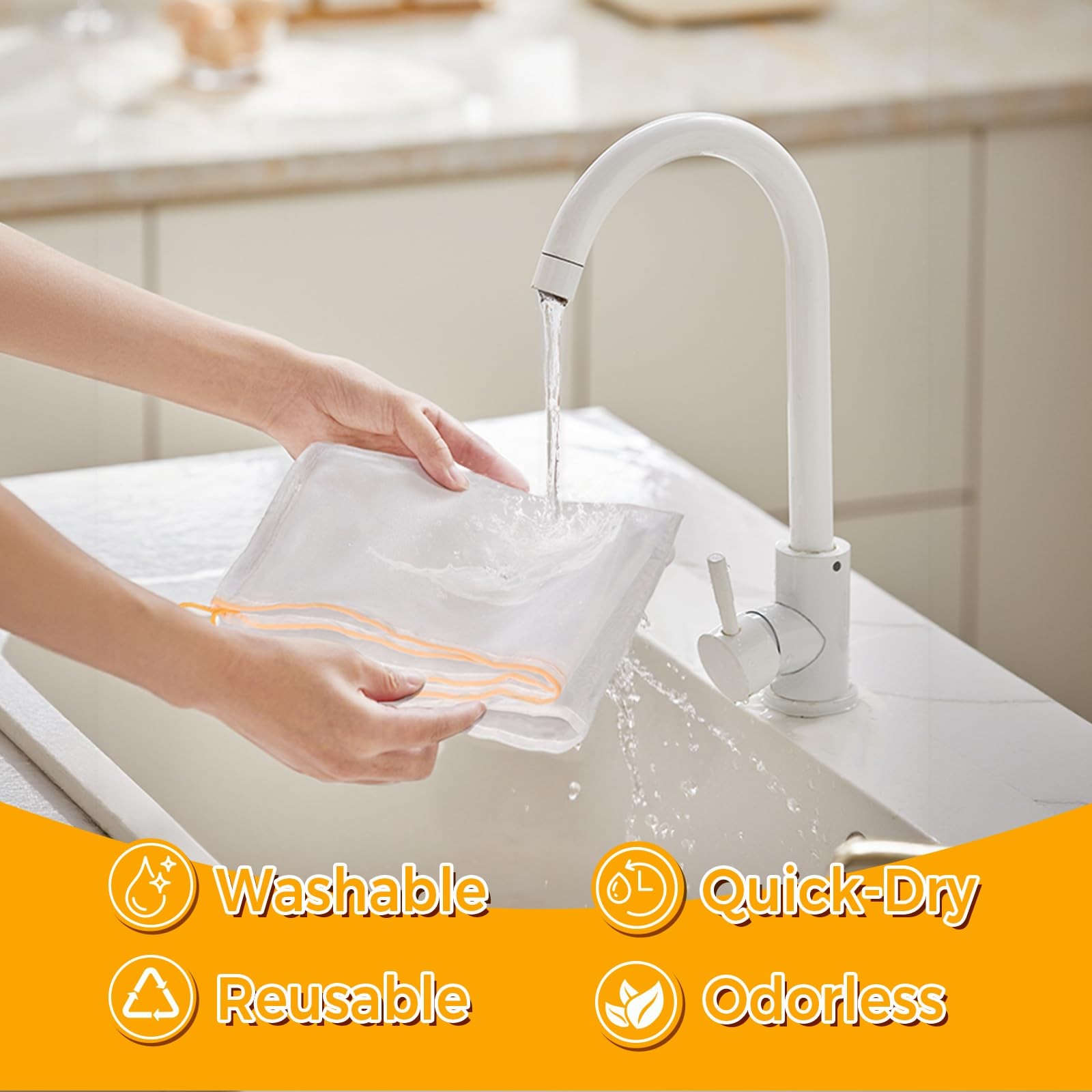 6 Pcs Honey Filter Bags Ultra Fine Mesh Nylon Strainer for 5 Gallon Bucket