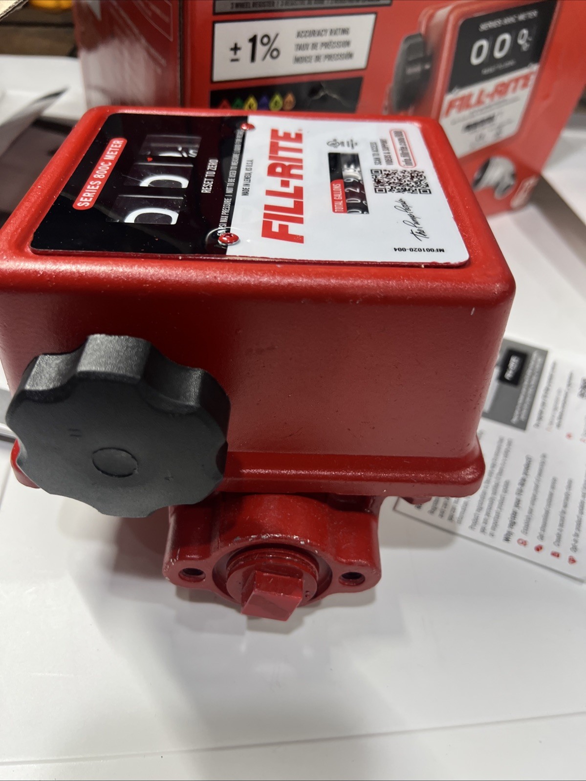 Fill-Rite 807CMK Mechanical Fuel Flow Meter 5-20 GPM 3/4” NPT