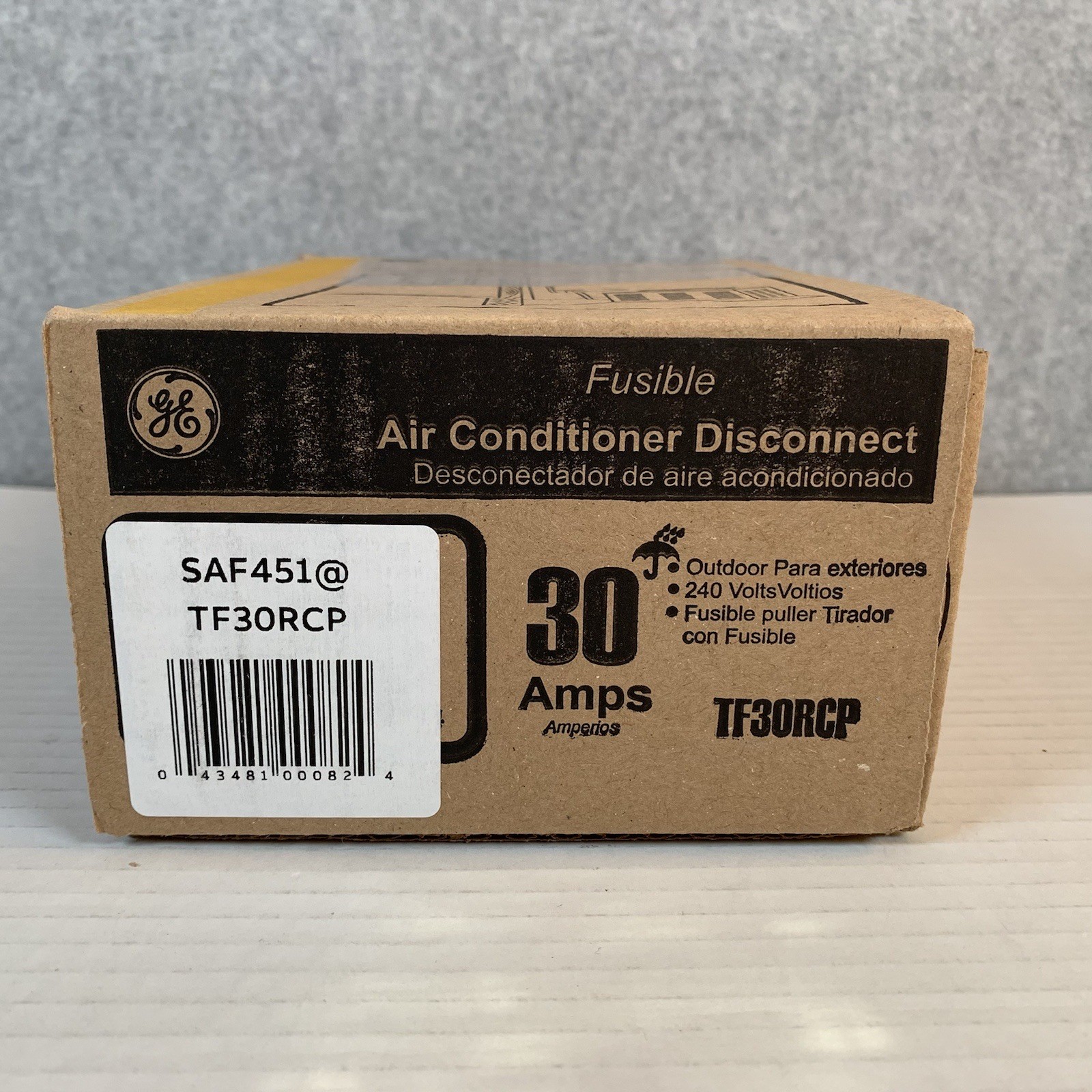 Genuine GE Air Conditioner Disconnect TF30RCP 30 Amps Fusible NEW Boxed