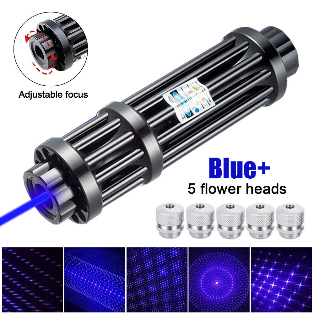 450nm Blue Laser Pointer Pen Visible Beam Light Zoom Focus Lazer New