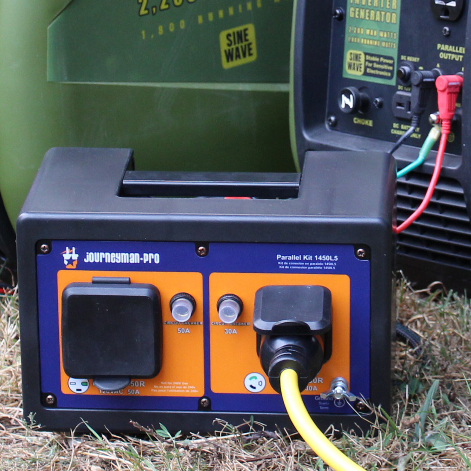RV 50 AMP Inverter Generator Parallel Companion Kit, NEMA 14-50R, L5-30R, TT-30R