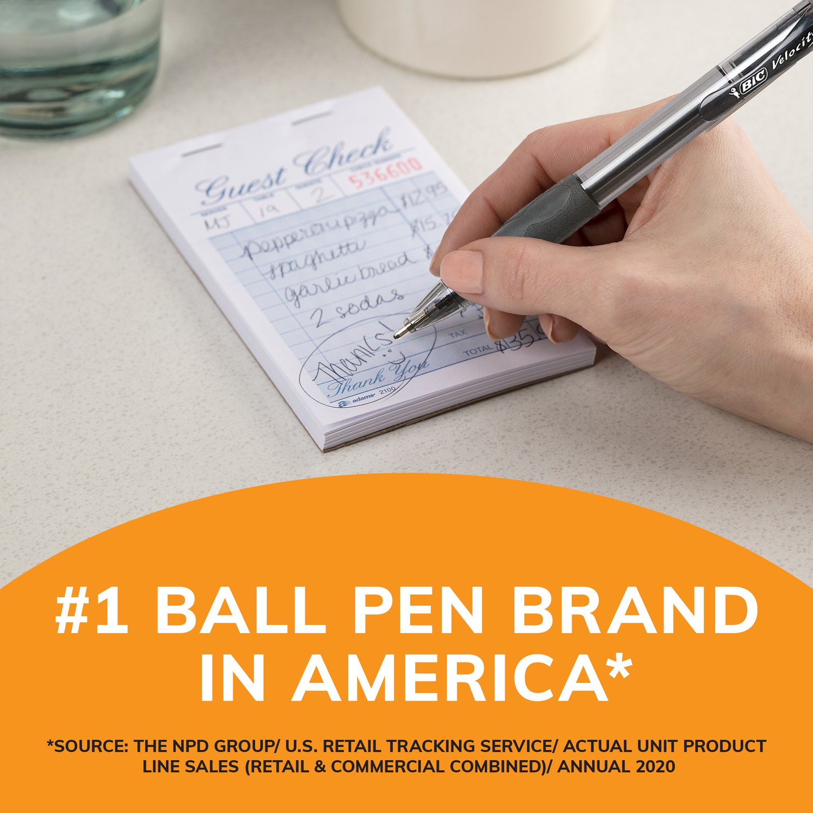 BIC Glide Bold Retractable Ball Pen, Blue, 1.6mm Bold Point, 12 Pack