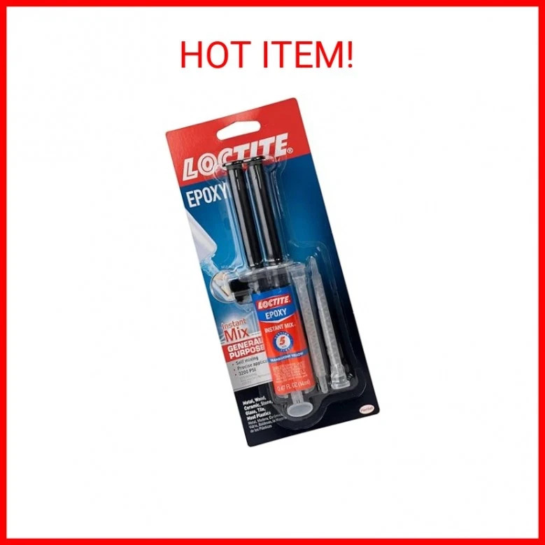 Loctite Epoxy Five Minute Instant Mix 0.47-Fluid Ounce Syringe