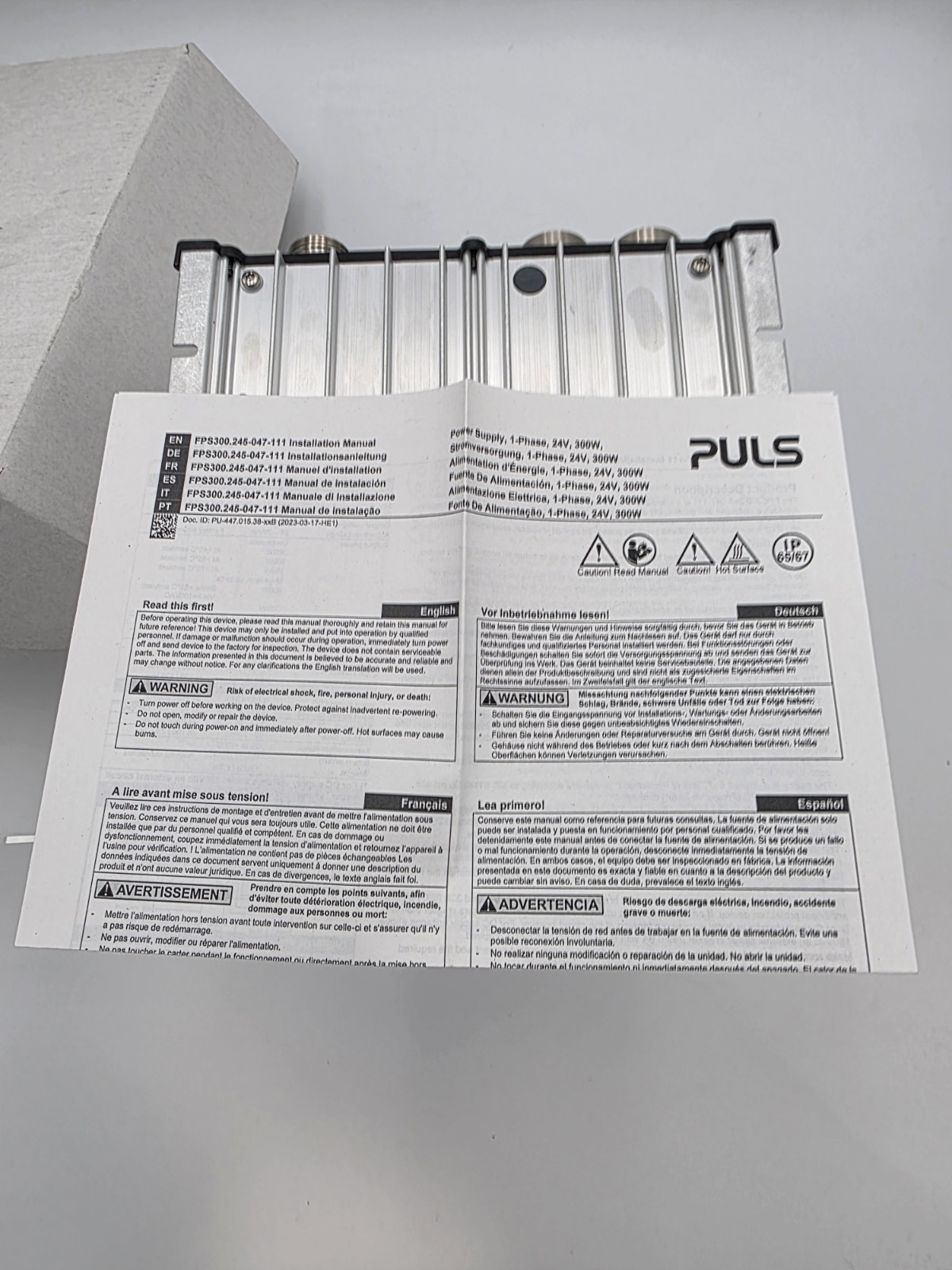 PULS FIEPOS FPS300.245-047-111 24V 300W 10A IP65/67 Field Power Supply