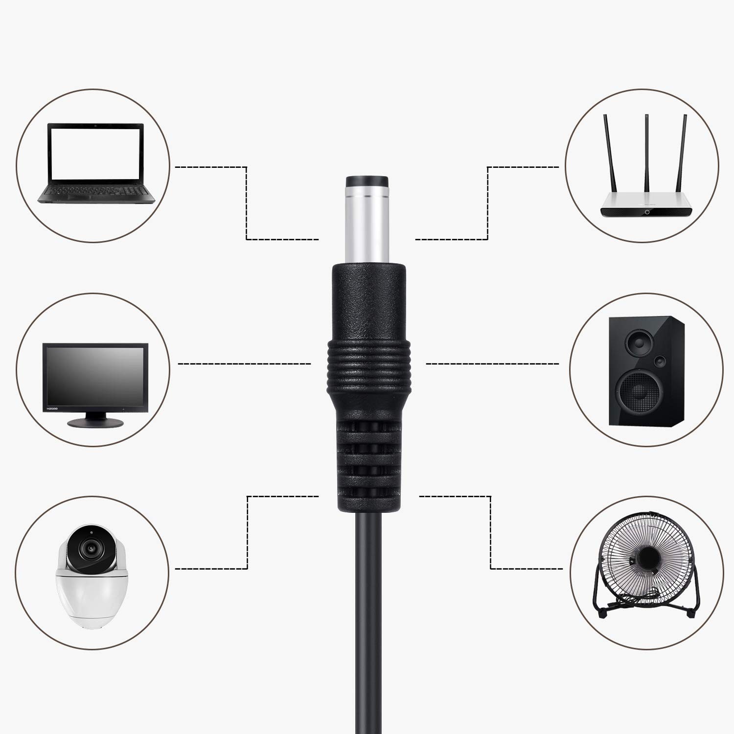 USB to DC Power Adapter Cable 5V to 12V Voltage Converter 2A Max
