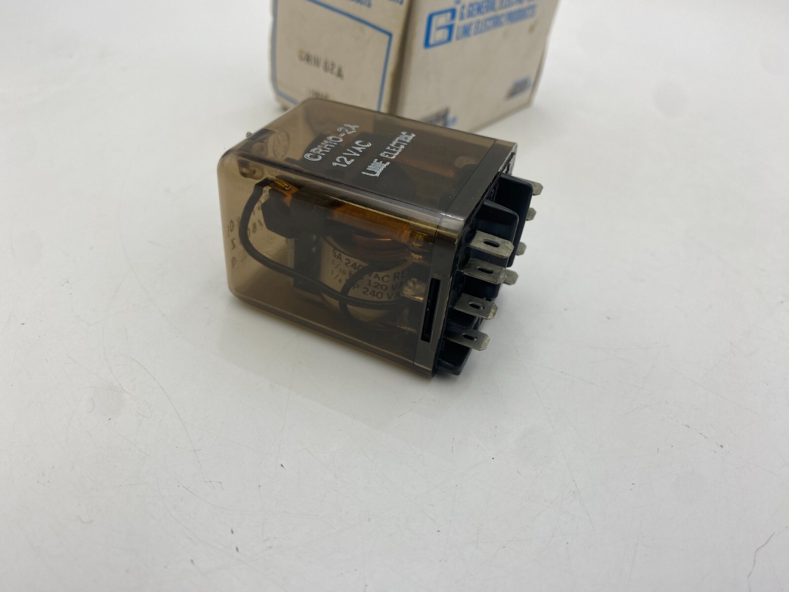 General Electric CR220HG78J05 Relay 12-Volt AC Coil 120/240 Volt 50/60Hz 8-Pins