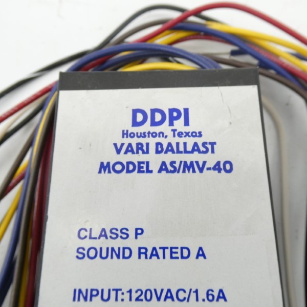 DDPI AS/MV-40 120VAC 1.6A NSNP