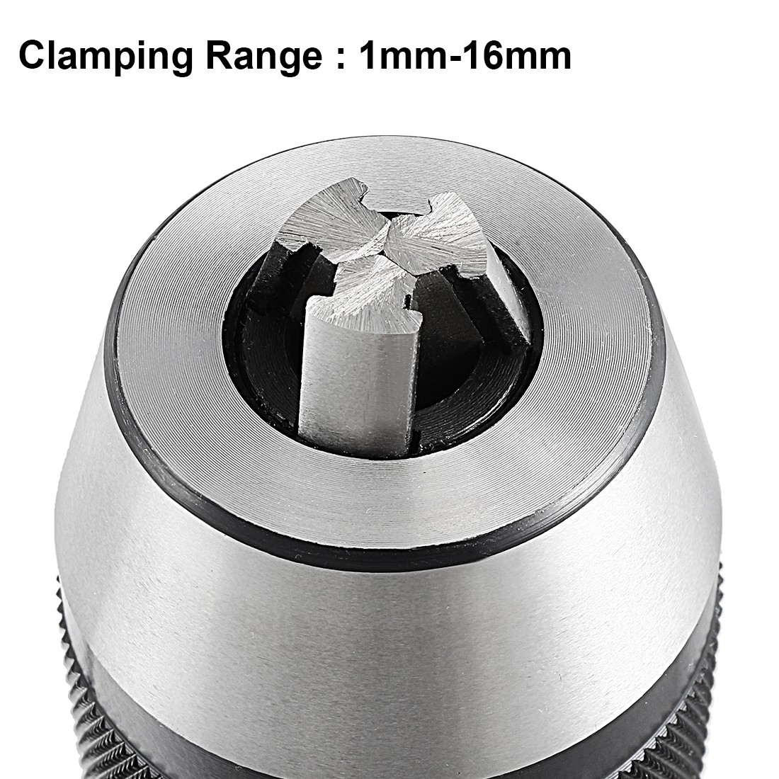 Keyless Drill Chuck B16 Taper Mount Adjustable 1/32″-5/8″ 3-Jaw