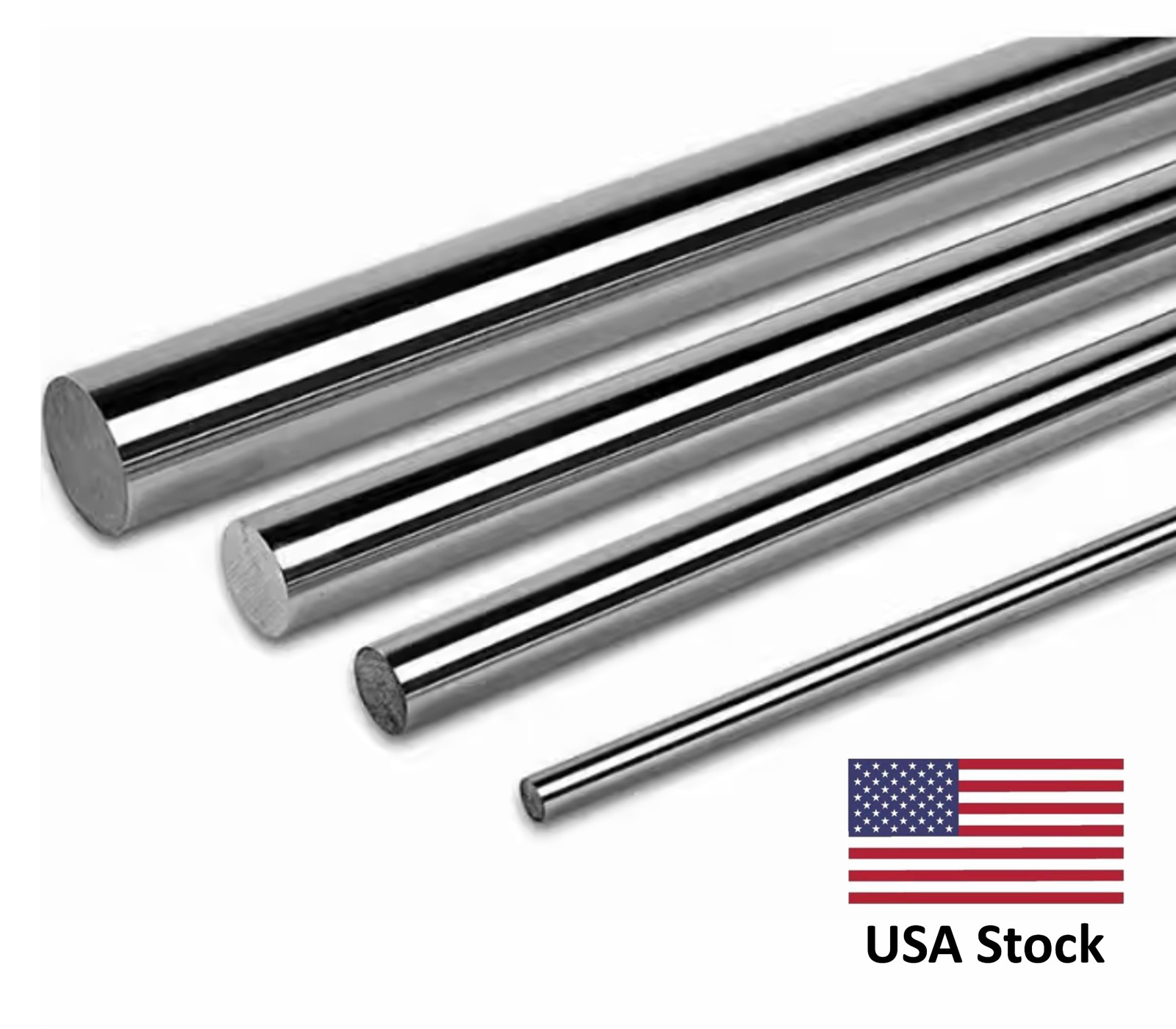 Pack of 2 High Purity Iron Fe Metal Rod 99.99% Pure 100mm Long Dia. 3 to 35mm