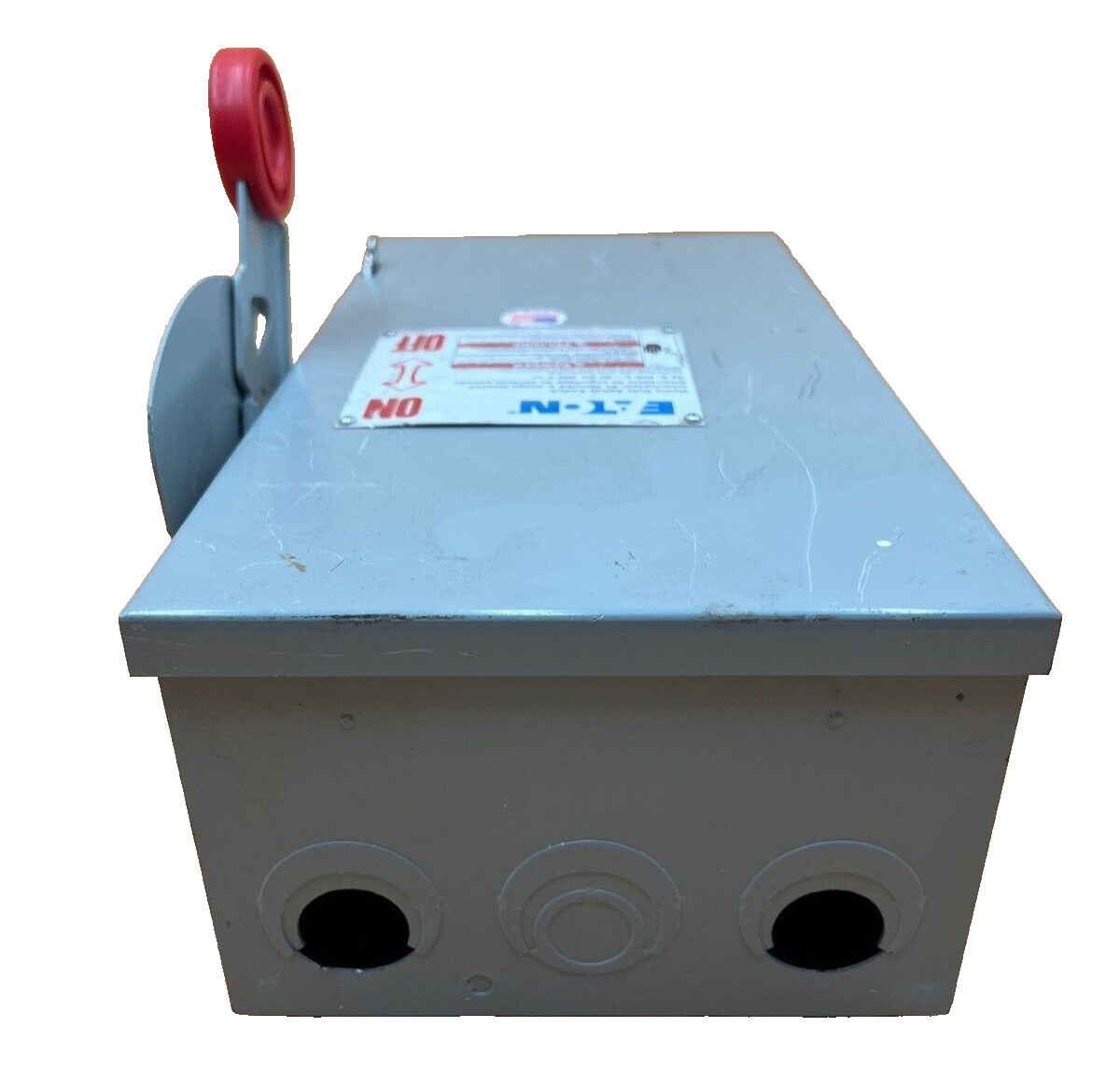 Eaton DH361UGK Safety Disconnect Switch 30A 2P 600V Type 1 Indoor Encl Used