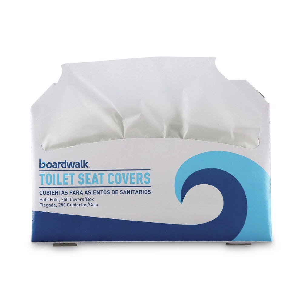 Boardwalk K5000B 14.17 in. x 16.73 in. Toilet Seat Covers – WT (5000/CT) New