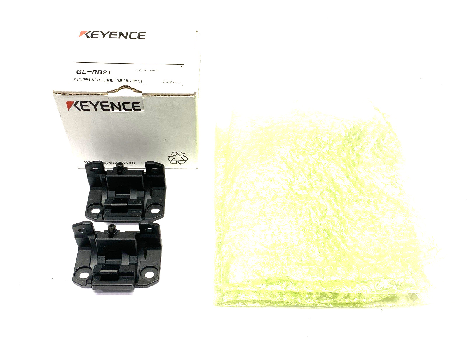 Keyence GL-RB21 Zero Deadspace Light Curtain Mounting Bracket Set of 2