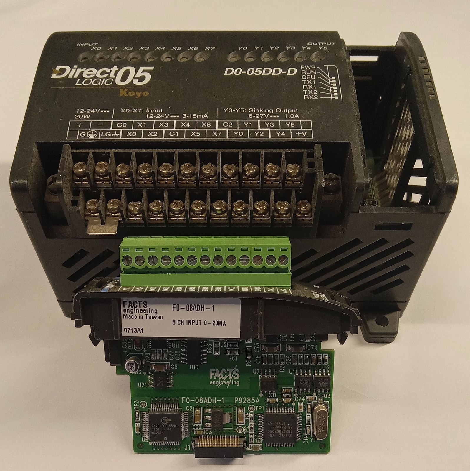 1 USED AUTOMATION DIRECT D0-05DD-D MODULE/FACTS F0-08ADH-1 INPUT *MAKE OFFER*