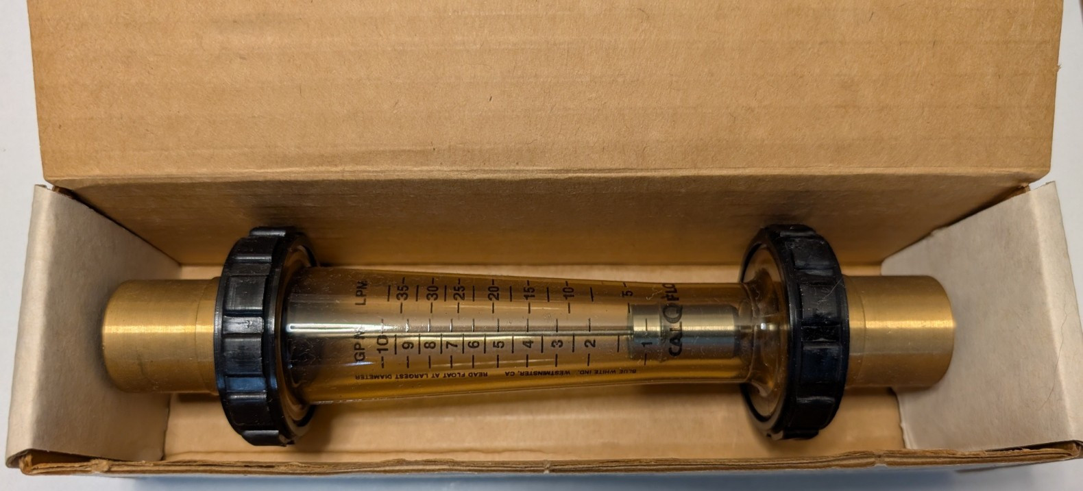 Blue White CF-44750LHBK-12 | CF-440 Series CAL-Q-FLO Flowmeter