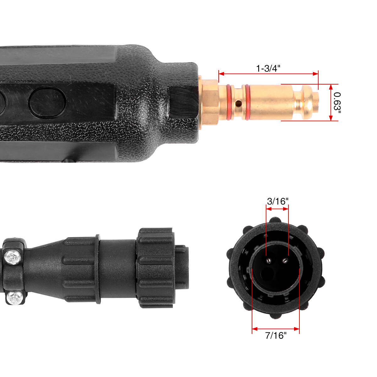 MIG Welding Gun Torch 15ft 250A Replacement Tweco #2 fits Lincoln 250L K533