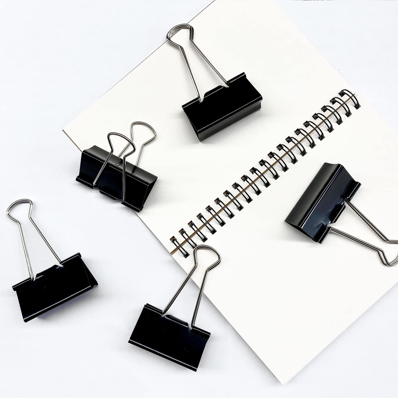 Coofficer Extra Large Binder Clips 2-Inch (24 Pack), Big Paper Clamps for Off…