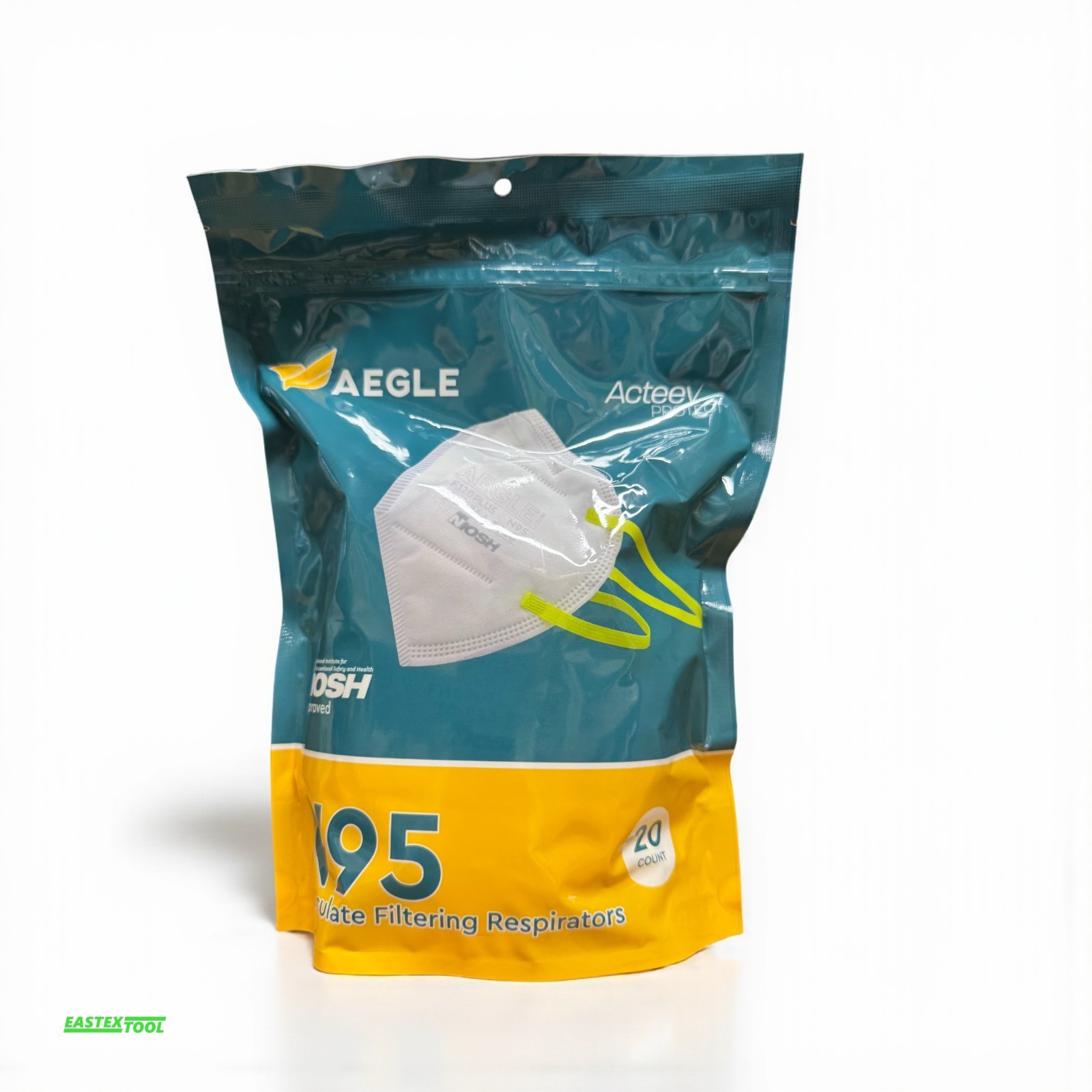 AEGLE N95 FOLDABLE RESPIRATOR CDC / NIOSH APPROVED EASY BREATH 40/PK