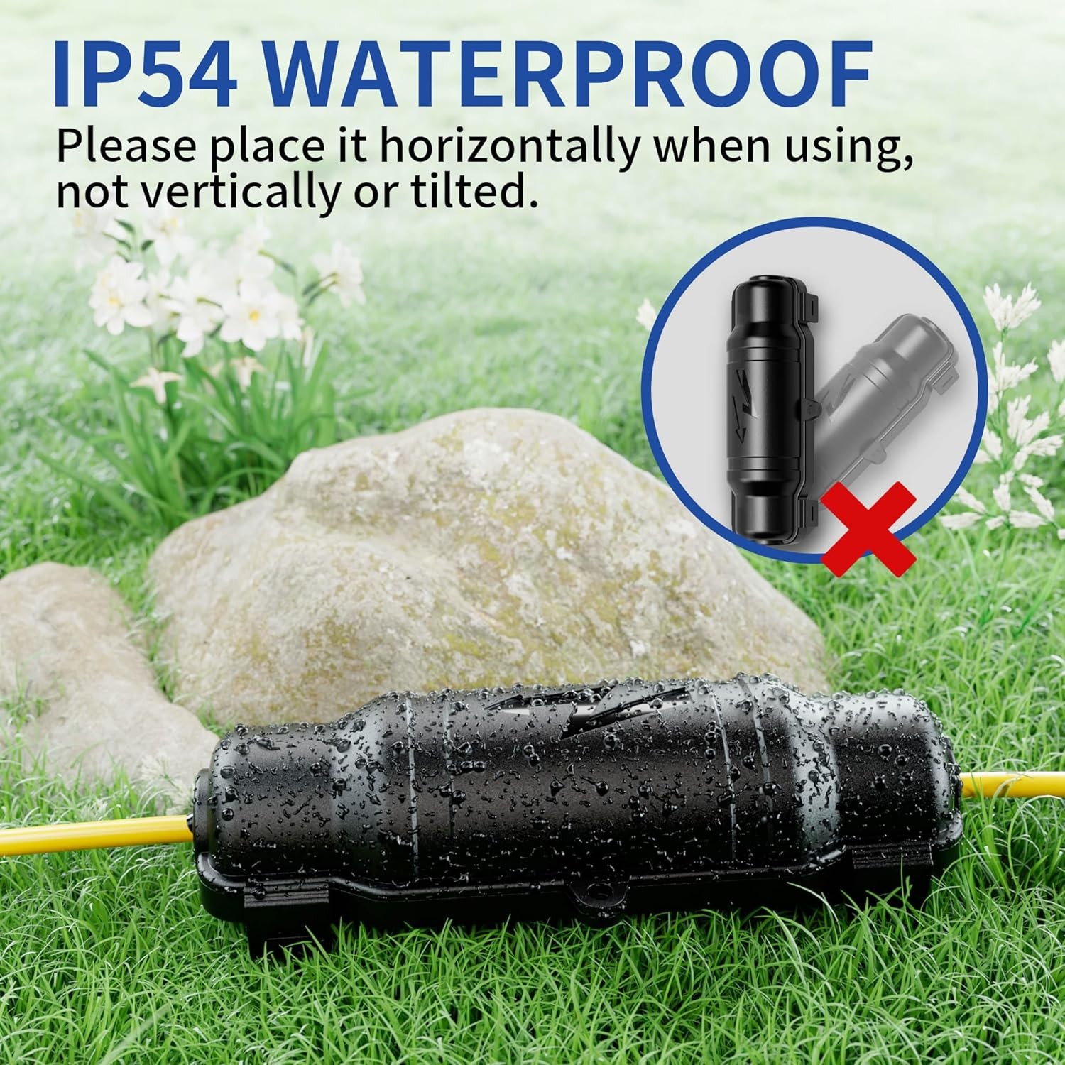 2 Pack Outdoor Extension Cord Safety Cover W/ Waterproof Seal