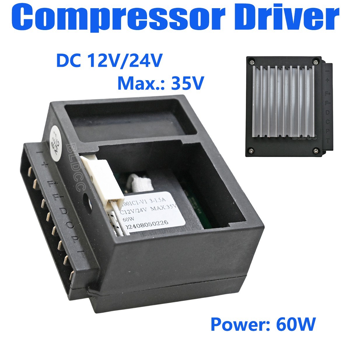 Refrigerator Inverter Compressor Driver DC12/24V For RV Car Fridge Refrigeration