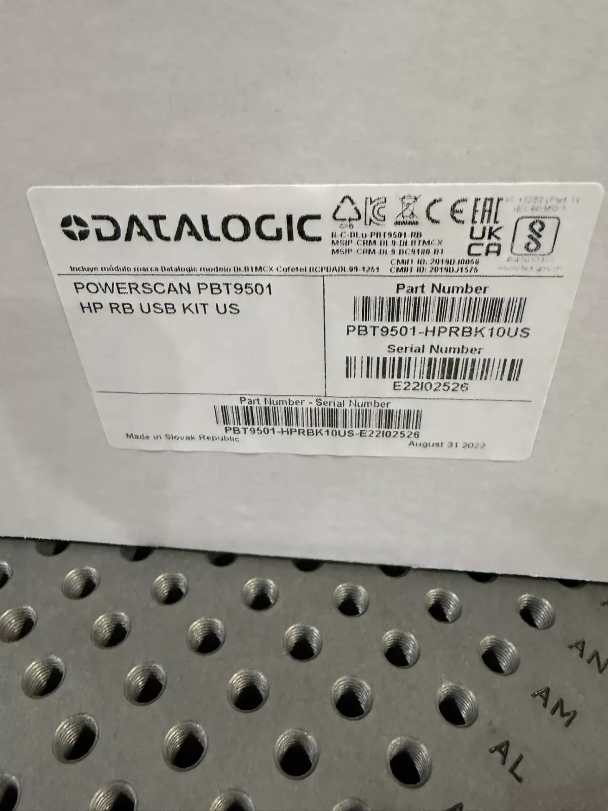 Datalogic PBT9501-HPRBK10US Barcode Scanner USB Kit +Cradle kit