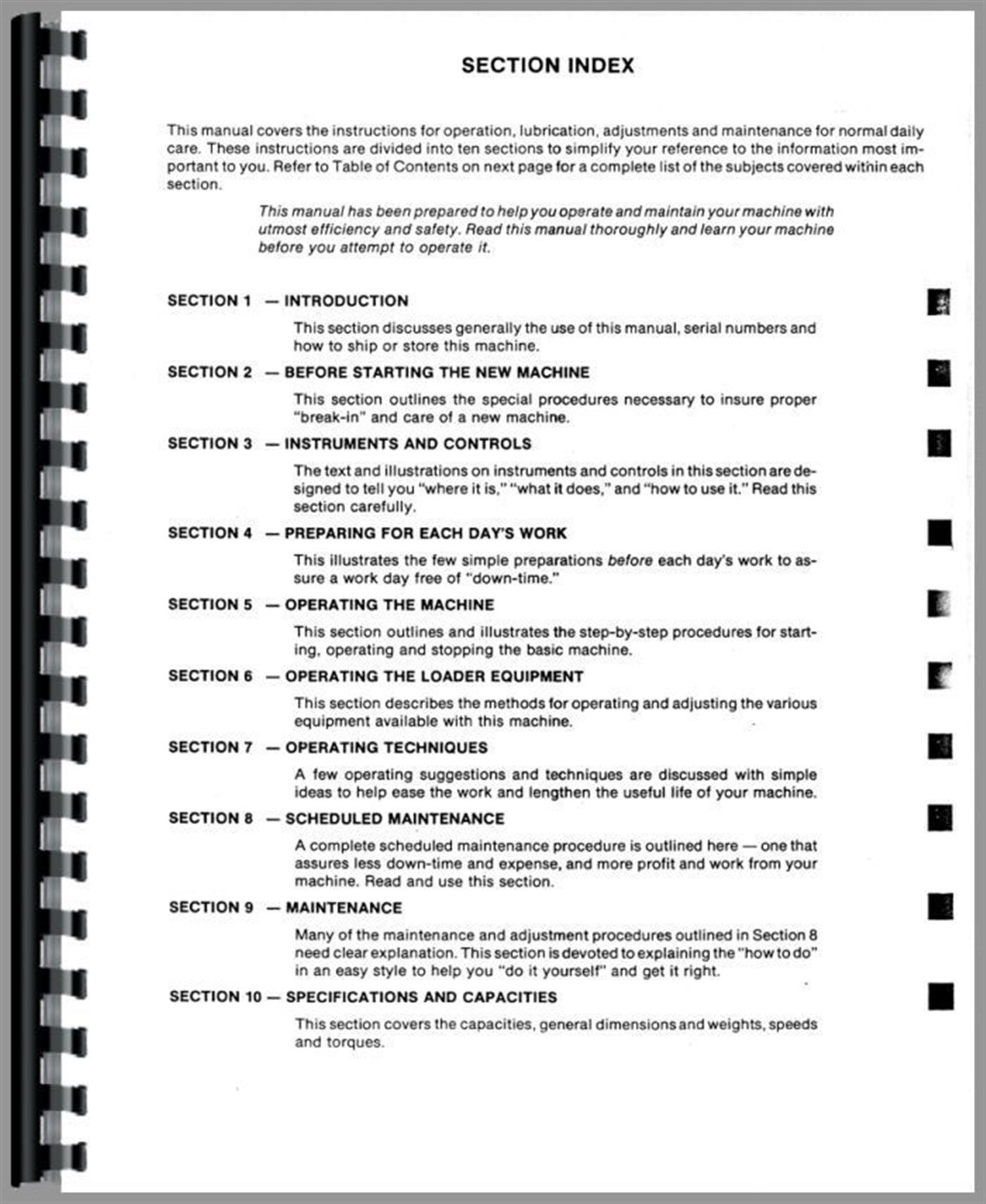 IH International 175C Crawler Owners Operators Manual Track Loader