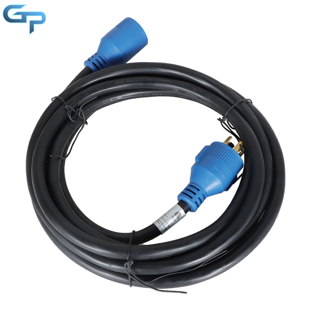 30 Amp Inlet Box & Generator Power Cord 4 Prong NEMA L14-30P/L14-30R 15 Feet