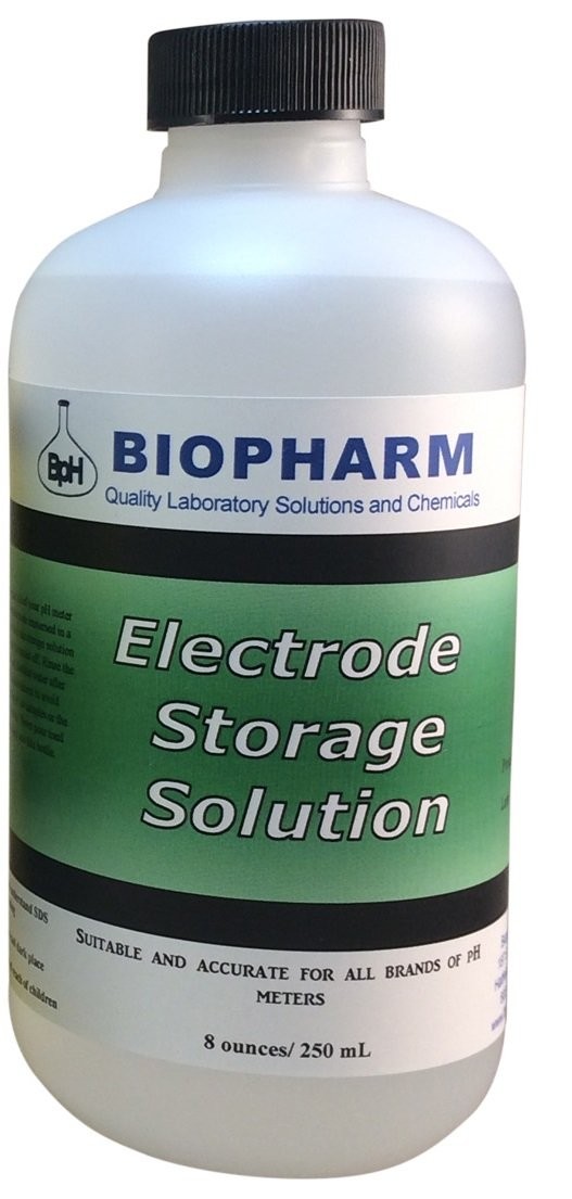 pH/ORP Electrode Storage Solution 250mL 8.4 Fl Oz For pH Meters 1M KCl