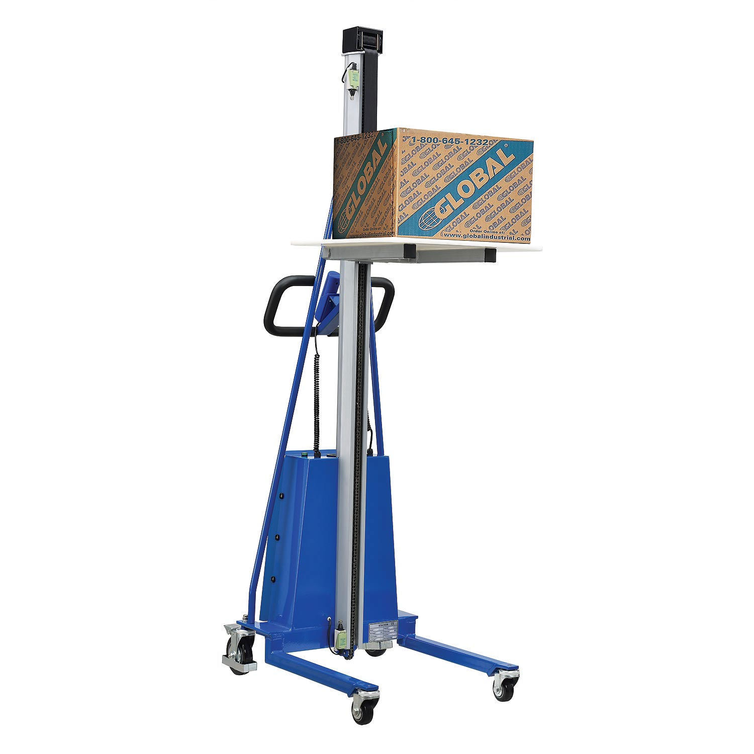 Office Work Positioner Lift Truck Battery Powered 220 Lb. Capacity
