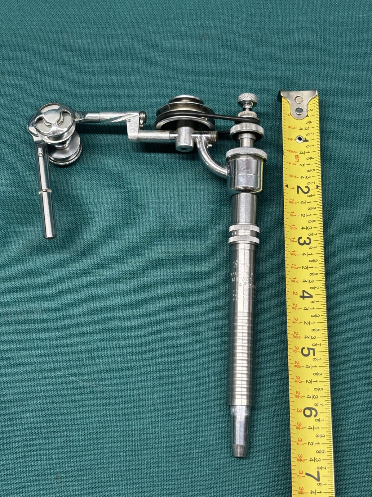 Vtg Midwest American True-Torc Dental Handpiece +Attachments +Parts (18H)