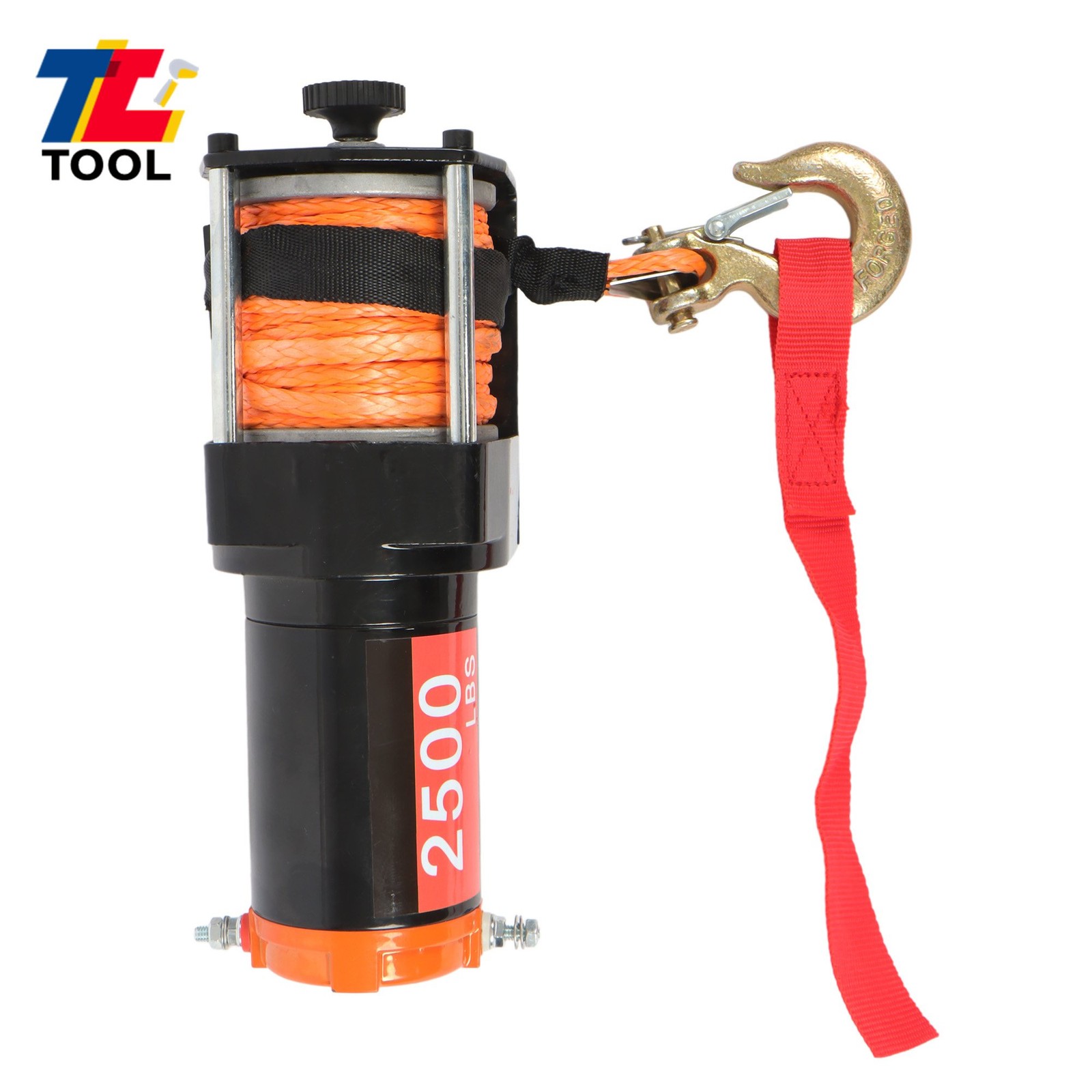 Wireless Remote Control Electric Winch 2500LBS 12VDC/1.3HP Synthetic Rope Winch