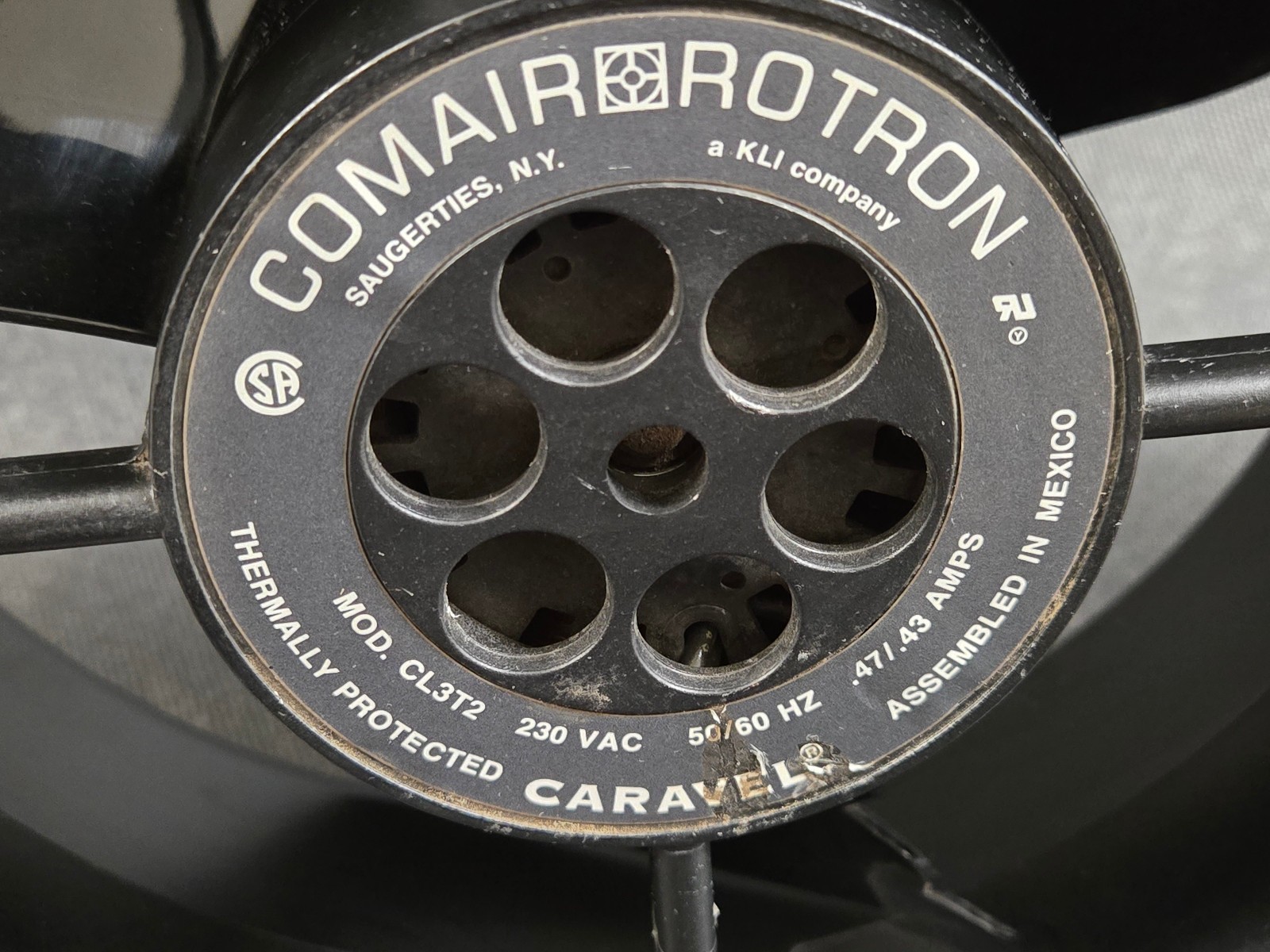 Comair Rotron Axial Fan, 230 VAC, 50/60 Hz, Thermally Protected