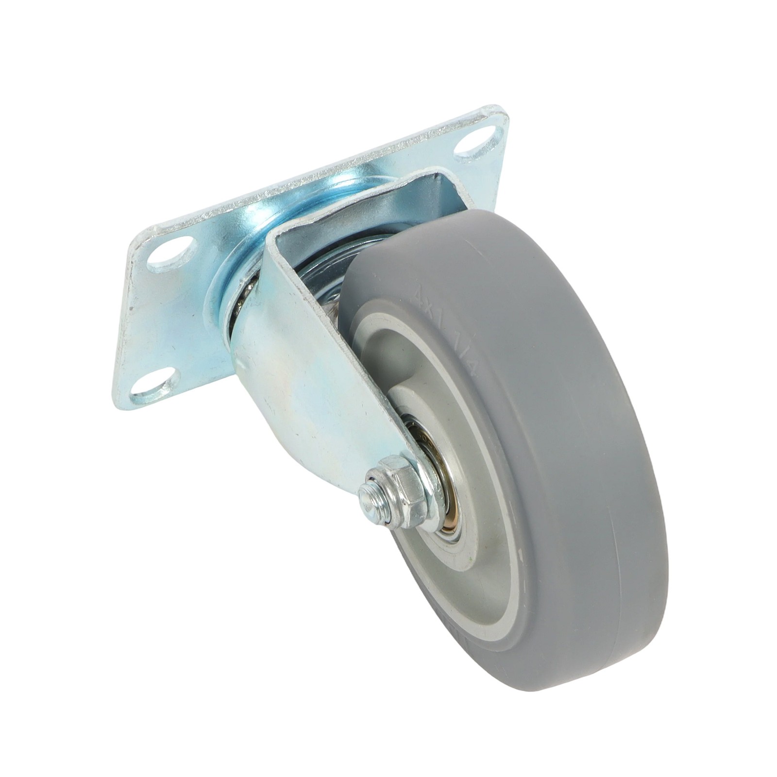 4 Pcs 4 Inch Heavy Duty Swivel Caster Wheels 1200Lbs Two Straight, Two Inclined