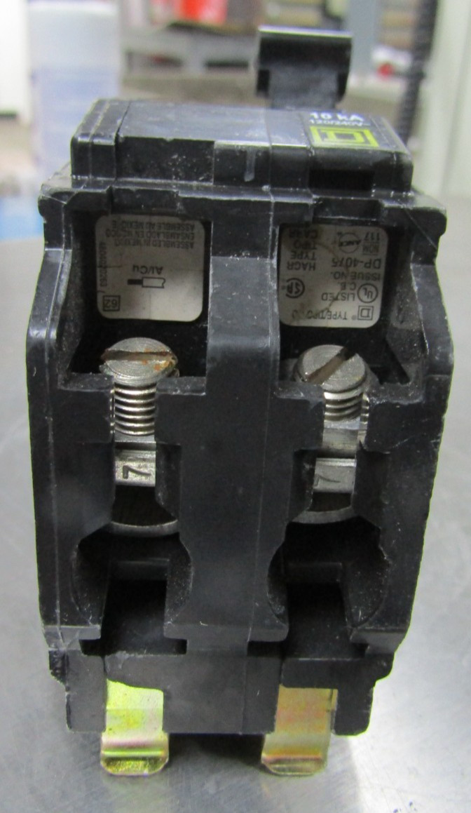 😍 (2) SQUARE D 60 AMP CIRCUIT BREAKER 2 POLE 120/240 10 KA CLIP ON QO260