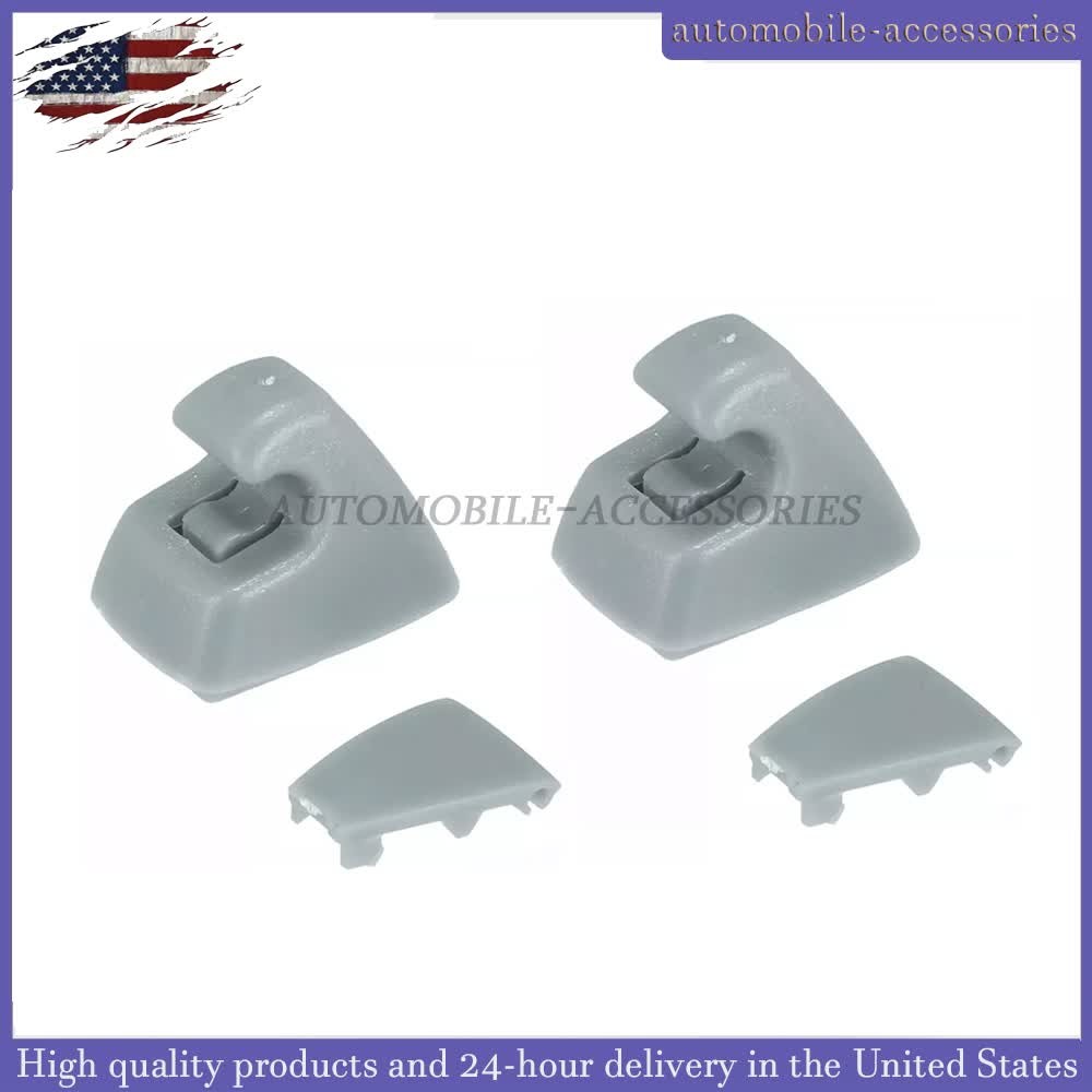 1Pair For 2007-2014 Chevrolet Tahoe Gray Sunvisor Shade Support Clip US