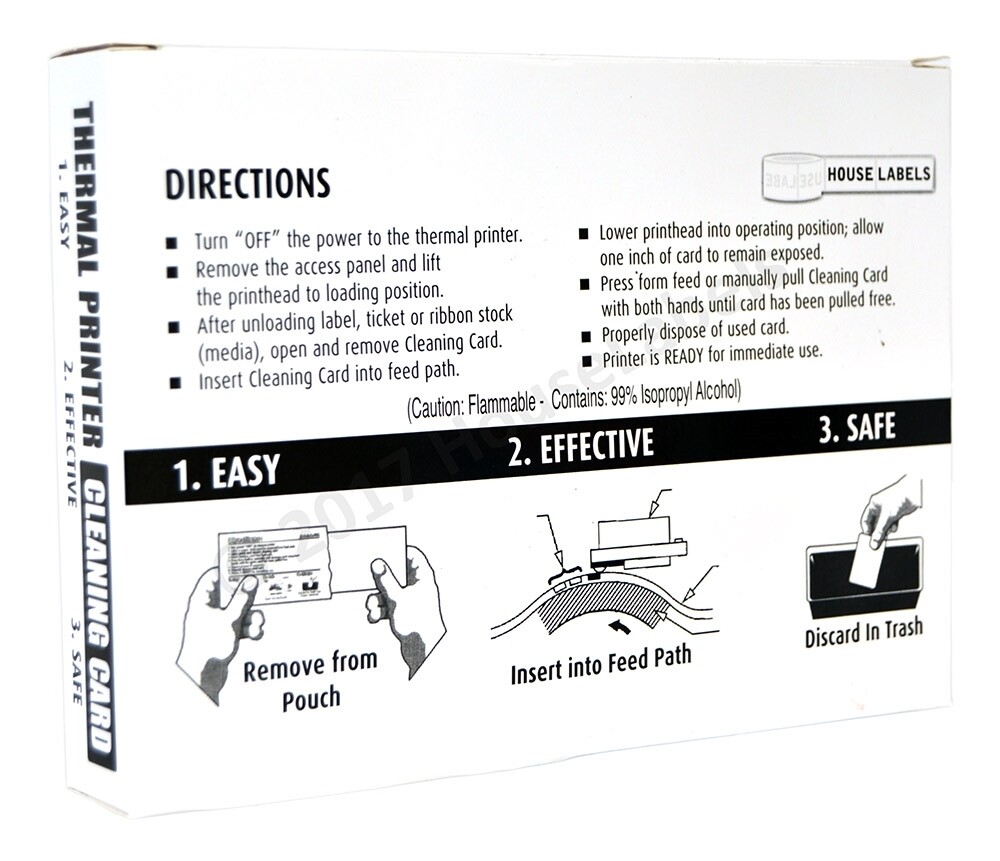 25 DYMO Compatible 60622 CLEANING CARDS, 4″ x 6″ Works Great For DYMO 1744907