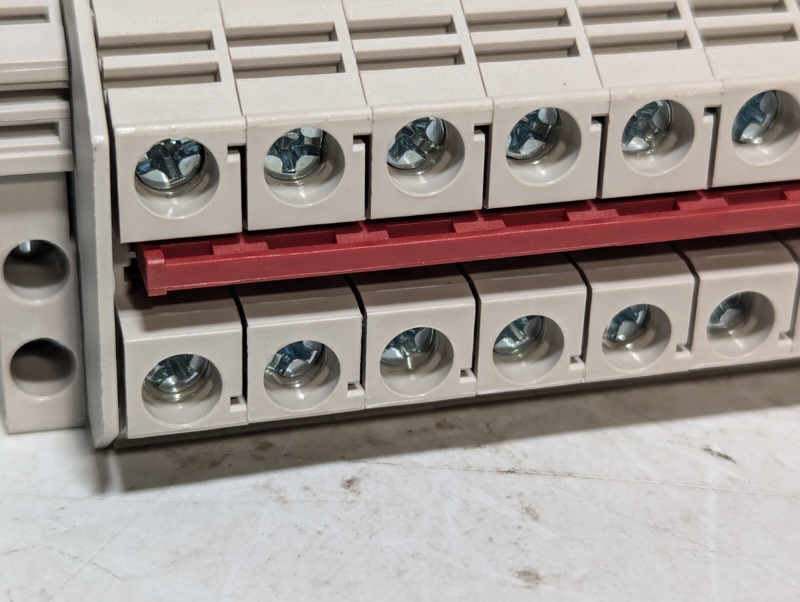 Dinkle DK10N DIN Rail Terminal Blocks Box Connector, 10 Gang, 6awg, 60a, 600v