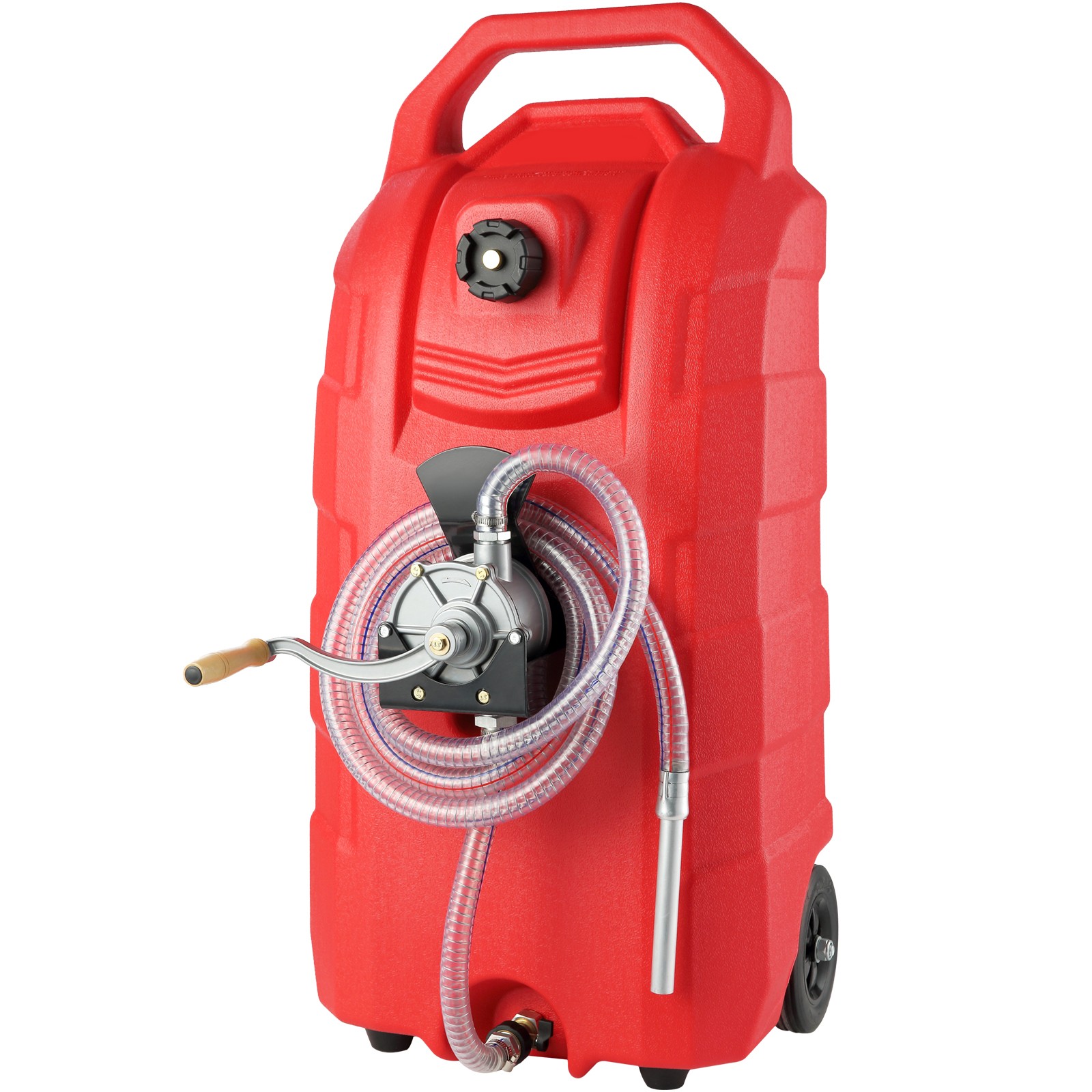 Uimoso 16 Gallon Fuel Caddy Portable Gas Storage Tank 7.8 L/min with Manual Pump