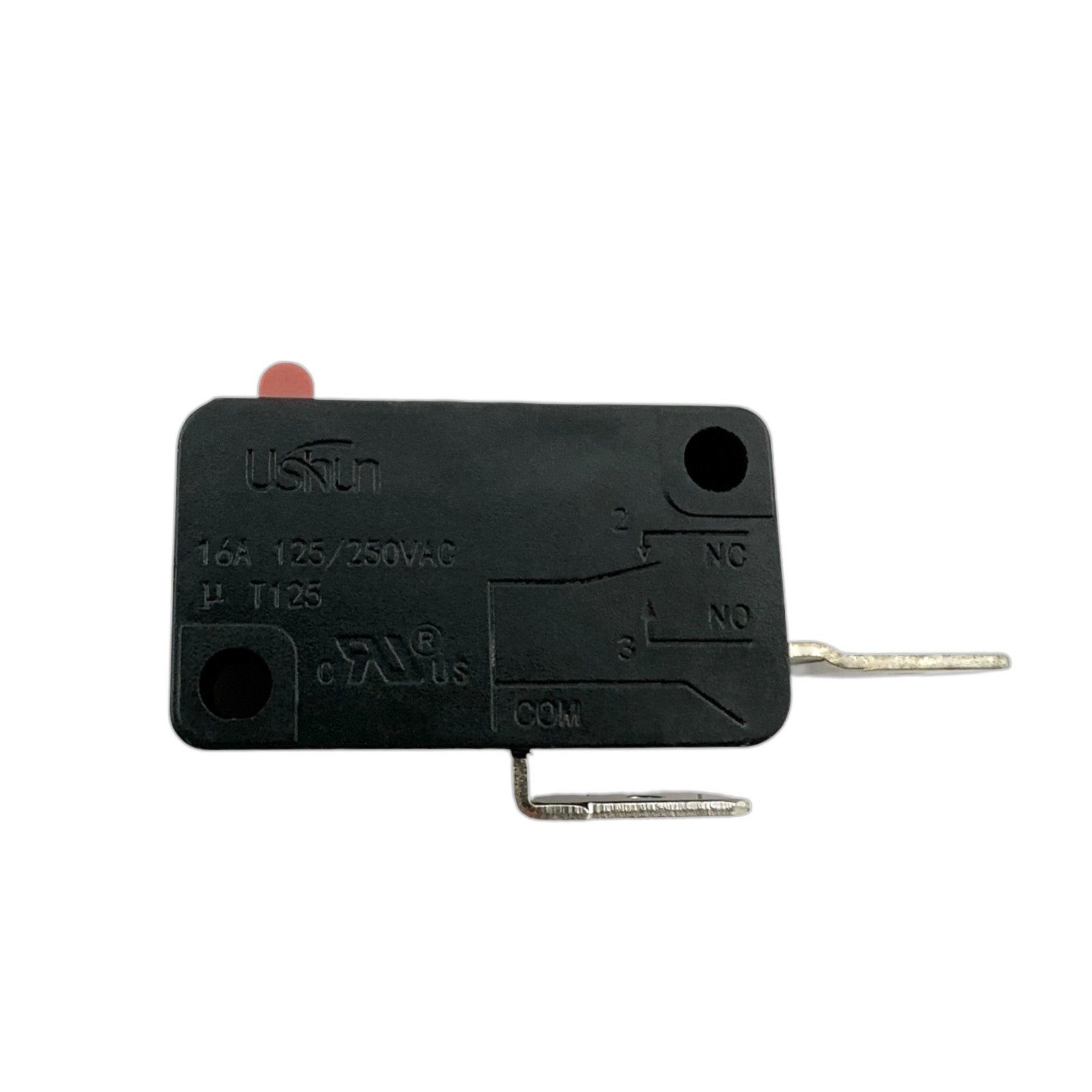 KW-16 USHUN Red Button Micro Switch 2-Pins 16A 125/250VAC T125 Normally Open