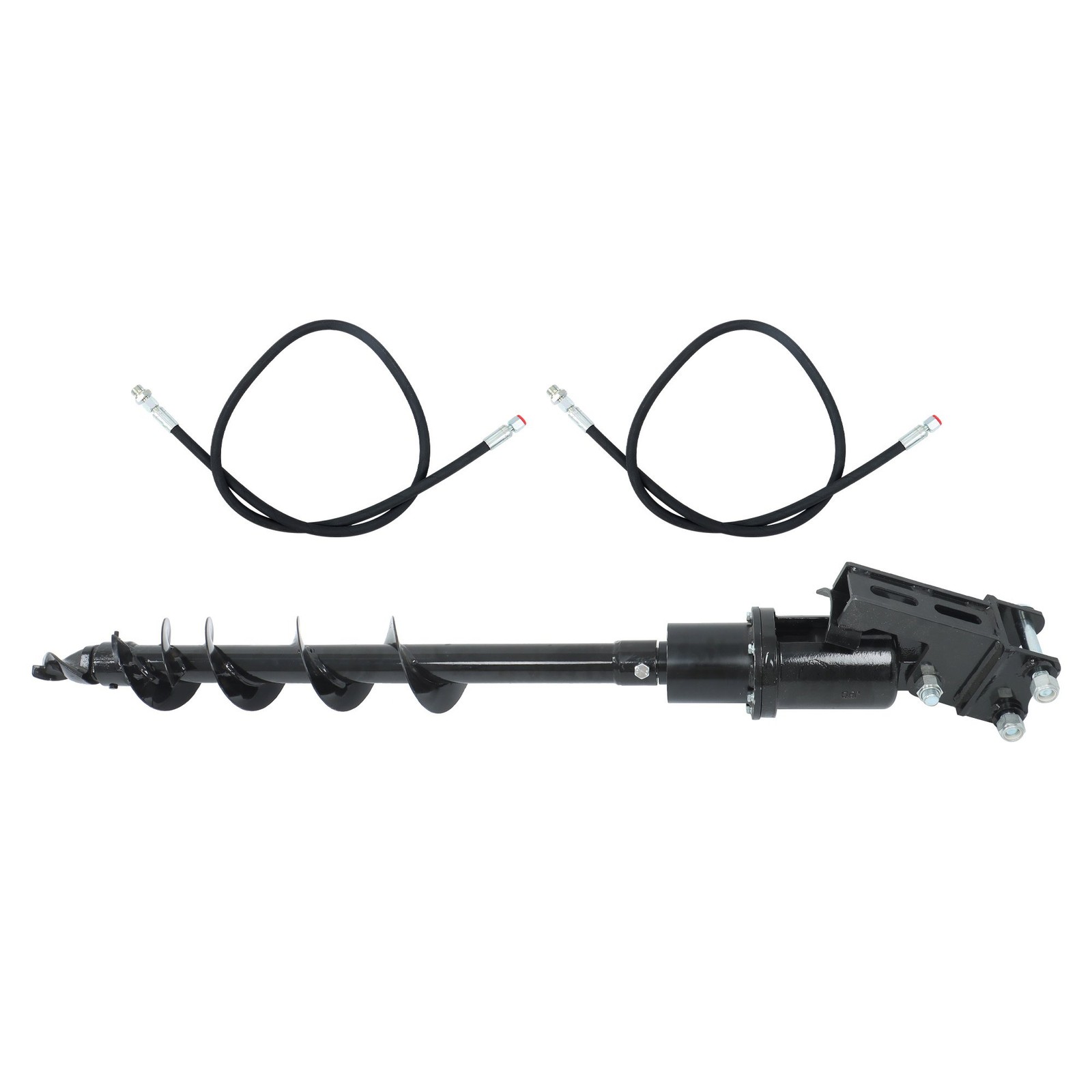 150mm 5.9inch Diameter Auger Drill Attachment with Hoses for Mini Excavator