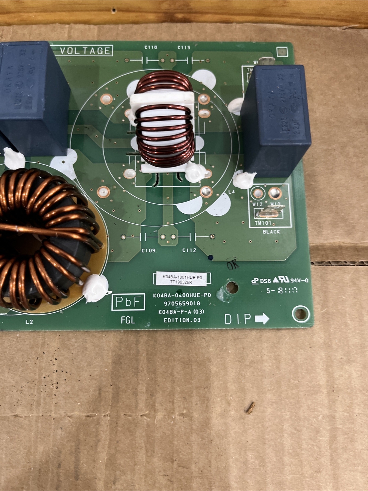 FUJITSU K04BA-0400HUE-PO 9705659018 PCB DUCTLESS HVAC CONTROL BOARD