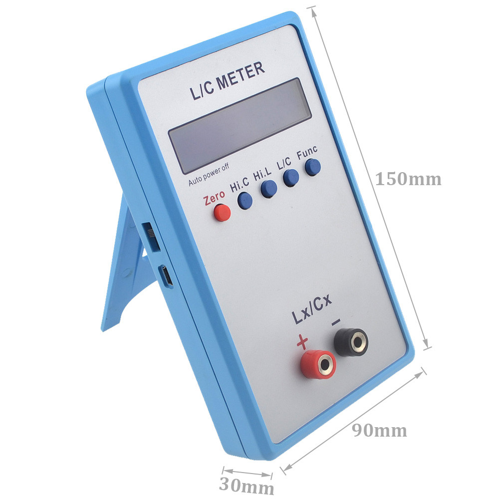 LC200A L/C Meter Inductance Capacitance Digital Bridge LCR Table Blue Meter